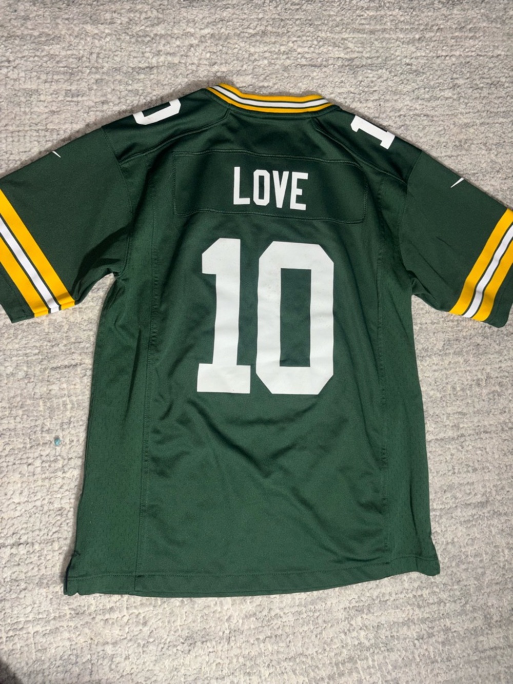 NFL Green Nike Patch Team Jersey Detail